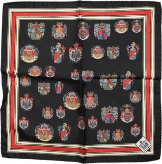 Dolce & Gabbana Multicolor Zijden Vierkante Mannen Foulard Sjaal