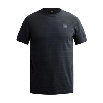 PME Legend Short sleeve r-neck waffle jersey - Heren - Tops - Blauw - Maat: L Jersey
