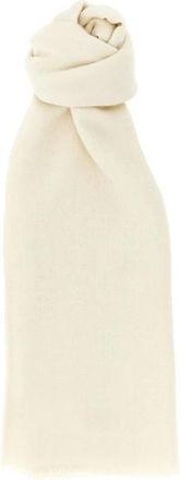 Max Mara Stola con frange - Dames - Wintersjaals - Wit - ONE Size - Accessoires