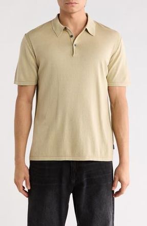 John Varvatos Canon Short Sleeve Polo in Spruce at Nordstrom Rack, Size Xx-Large
