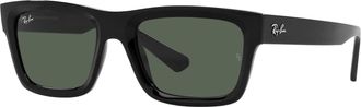 Ray-Ban Mens Warren Sunglasses In Black/dark Green