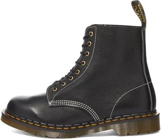 Dr. Martens Made In England Zwarte Leren Laarzen - Heren - Veterlaarzen - Zwart - 44 EU - Leer - Schoenen