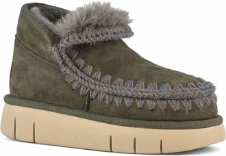 Mou Womens Eskimo Bounce Sneakers In Black Olive