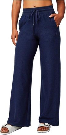 Fabletics Womens Cloud Jersey Wide Leg Pant in Deep Navy Heather at Nordstrom, Size Xx-Large