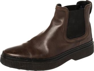Tod's Tods Brown Leather Slip On Ankle Boots