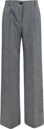 Dolce & Gabbana Grey Straight Flat Front Pant