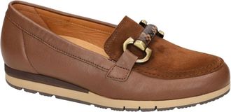 Gabor Schoenen, Dames, Bruin, 40 1/2 EU, Leer, Comfort Penny Loafer