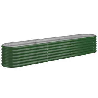 vidaXL Vidaxl - Jardinera Arriate Acero Galvanizado Verde 224x40x36 Cm