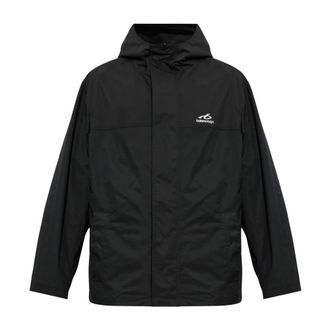 Balenciaga Jas met opgedrukt logo - Heren - Zomerjassen - Zwart - 2XL - Jassen