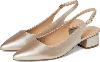 Journee Collection Sylvia Pumps High Womens Heels Champagne : 6.5 M, Faux Leather