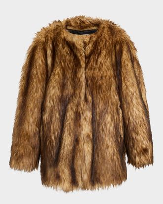 A.L.C. Bria Faux Fur Top Coat