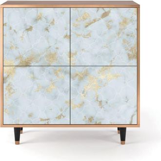 StoryZ Aparador blanco claro 4 puertas L 96 cm