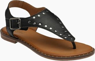 Lotus Womens Juanita Womens Toe Post Sandals - Black - Size: 7