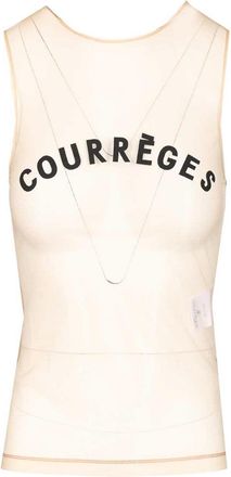 Courr&egrave;ges Illusion Tulle Top