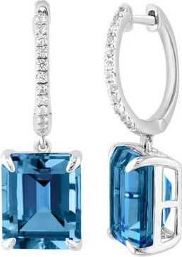 Effy White Sapphire & London Blue Topaz Drop Earrings at Nordstrom Rack
