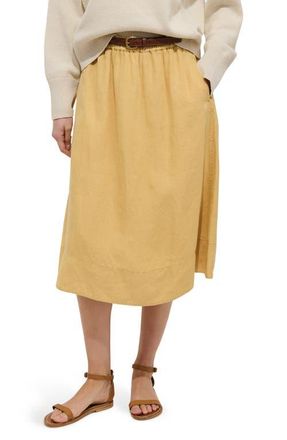 Alex Mill Maddie Linen Skirt in Light Sienna at Nordstrom, Size X-Small
