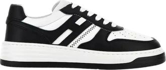 Hogan Witte Sneakers H630 - Dames - Sneakers - Veelkleurig - 38 1/2 EU - Leer - Schoenen