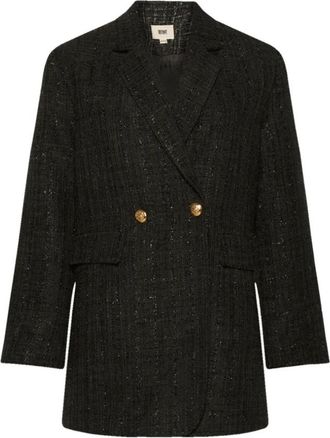 Tiffany & Co. Goud Zwart Blazer Nima Stijl - Dames - Blazers - Zwart - L - Jassen