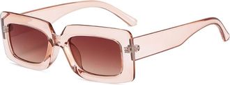 Generic Square Hip Hop Mens and For Womens Sunglasses, Outdoor Vacation Beach Glasses (Color : D, Size : Medium)