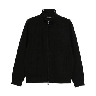 Emporio Armani Heren, Sweatshirts & Hoodies, Zwart, Maat: M