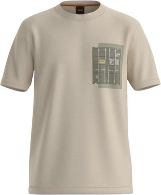 HUGO BOSS Heren, Tops, Beige, Maat: XL Katoen