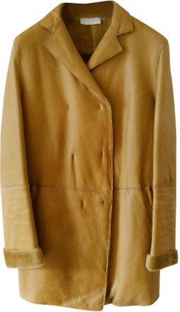 Burberry Faraday Double-breasted coat in shearling Size M