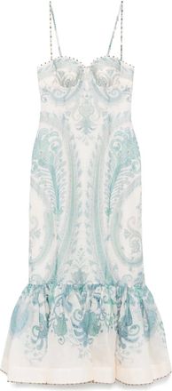 Zimmermann Illuminate maxi-jurk - Blauw
