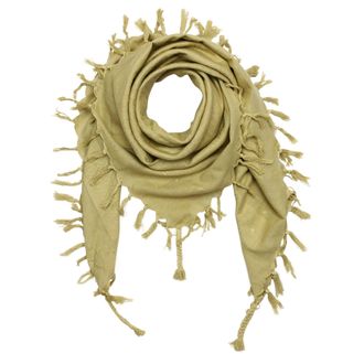 Freak Scene Kufiya - beige - beige - 40x40 inch - Shemagh - Arafat scarf Palestinian PLO Pali-scarf - 100% cotton