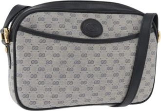 Gucci Borsa a tracolla Pre-owned Micro Small GG Canvas - - Pre-owned - Donna - Grigio - ONE SIZE