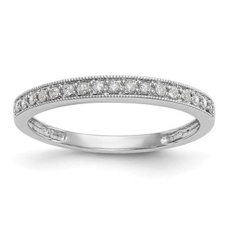Diamond2Deal 14k Gold Lab Grown Diamond Wedding Band Ring 0.17Ct Clarity- VS Color- G-H