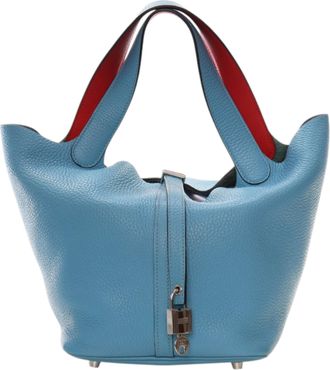 Herm&egrave;s Tweedehands Clemence en Swift Picotin Lock 22 Eclat