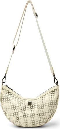 Think Royln Posh Leather Shoulder Bag in Cream Perforated Leather at Nordstrom