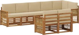 vidaXL Conjunto De Sof&aacute;s De Exterior 7 Uds. Vidaxl