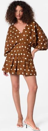 Nicholas NICOLINE DRESS in Spice Ivory Polka Dot at Nordstrom, Size 12