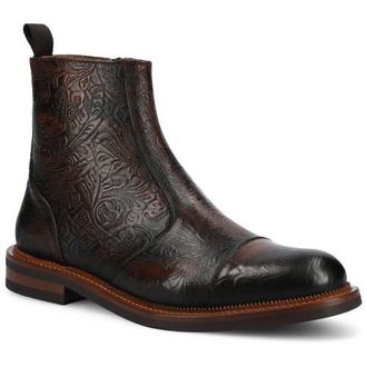 Taft Mens Lewis Side-zip Boot in Brown Floral at Nordstrom, Size 11.5