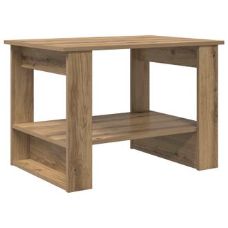 vidaXL Mesa De Caf&eacute; Roble Artesanal 72 X 50 X 50 Cm Vidaxl