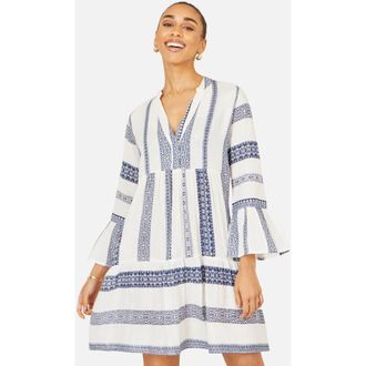 Yumi Cotton Tunic Dress in Blue at Nordstrom, Size 12