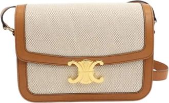 Celine Pre-owned Cross Body Bags, female, Beige, Size: ONE SIZE Pre-owned Vintage Shoulder Bag