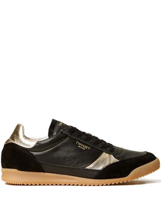Twin-Set Sneakers con dettagli laminati - Nero