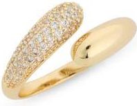 Nordstrom Rack CZ Bypass Ring in Clear- Gold at Nordstrom Rack, Size 7