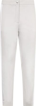 Moorer Edie Cropped Broek - Dames - Vrijetijds broeken - Grijs - XS - Katoen - Broeken
