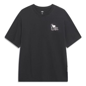 Li-Ning x Disney Oswald Graphic T-shirt Black White AHST317-4