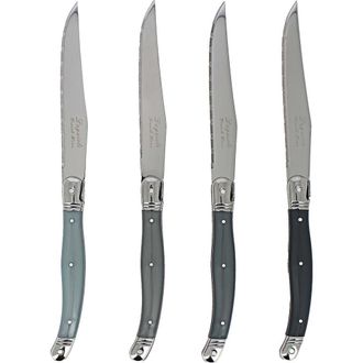 French Home Laguiole Steak Knife - Set of 4 in Shades Of Grey at Nordstrom Rack