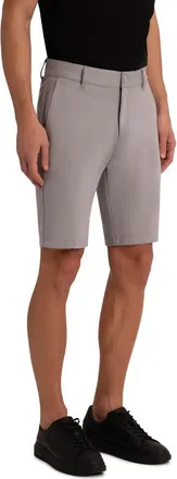 Bugatchi Knit Bermuda Shorts in Platinum at Nordstrom, Size 35