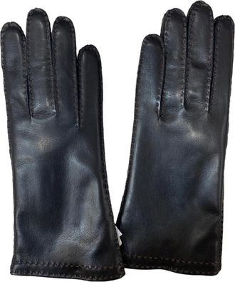 Restelli Guanti Gloves - Heren - Handschoenen - Zwart - 7 IN - Leer - Accessoires