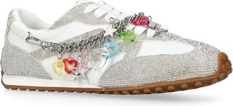 Steve Madden Womens Cameos White Grey Sneakers Fabric - Size UK 5