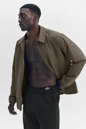 Alo | Torrent Overshirt Jacket in Olive Tree Green, Size: Medium