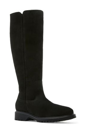 La Canadienne Harry Waterproof Knee High Boot in Black Suede at Nordstrom, Size 7.5