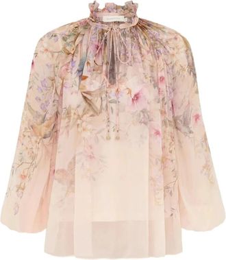 Zimmermann Rebellion Billow Blouse - Dames - Blouses - Veelkleurig - S - Overhemden