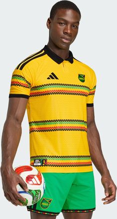 adidas Mens adidas Jamaica 26 x Bob Marley Home Authentic Jersey